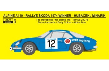 Transkit – Renault Alpine A 110 Rally Monte Carlo 1971+ Rally Škoda 1974
